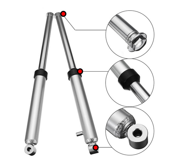FRONT FORKS SHOCKS LEG FOR 50 PW PY BIKE SET OEM YAMAHA PW50 PY50 PEEWEE 50cc