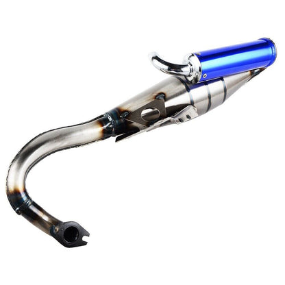 Blue Exhaust System Muffler Pipe For Yamaha Zuma Minarelli 50cc Scooter 1E40QMB