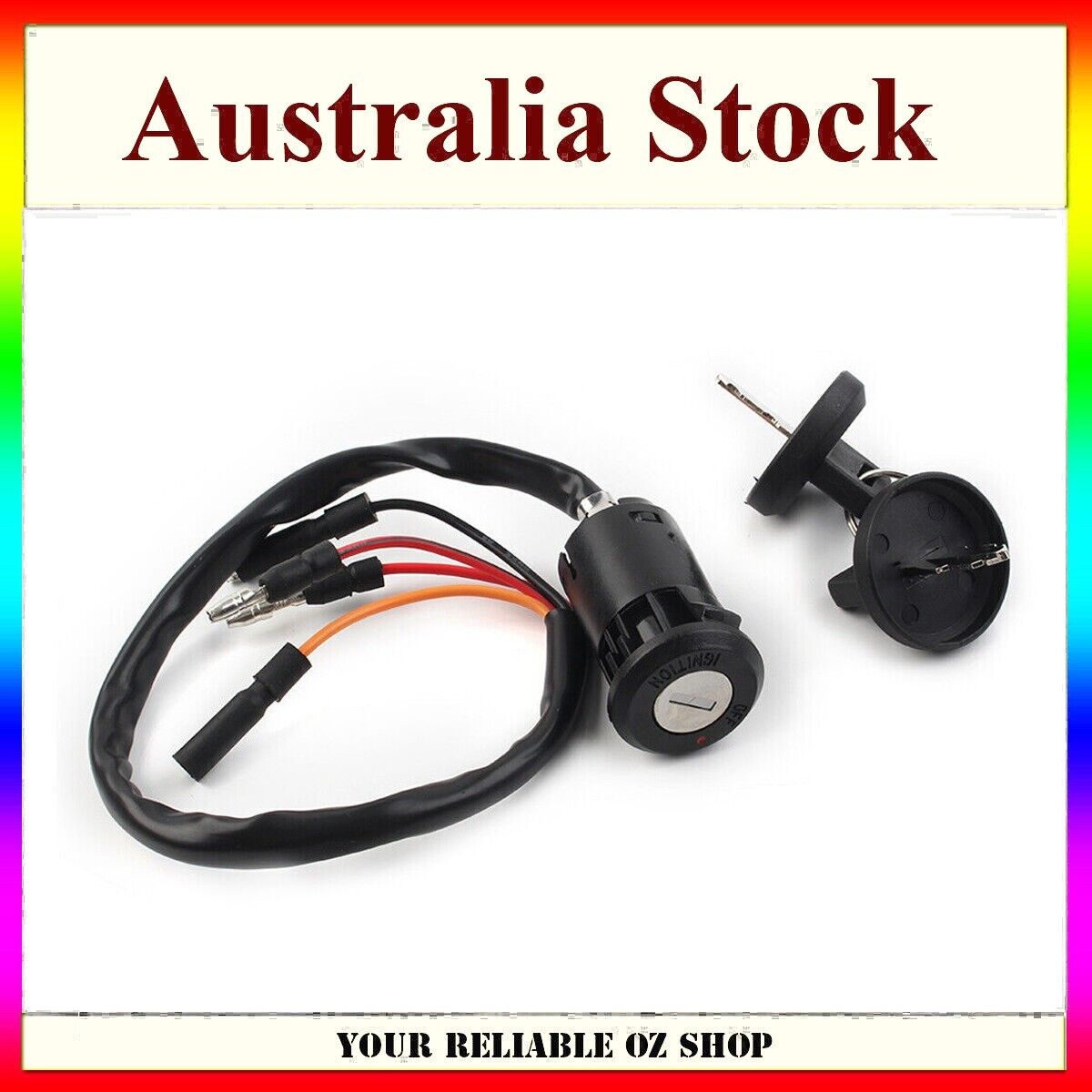 4 Wire Key IGNITION SWITCH FOR Honda TRX300 TRX300FW Fourtrax Bike 35100-HM5-671