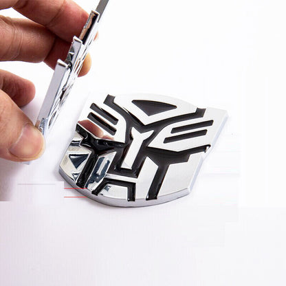 9.4cm 3D Transformer Autobot Decepticon Sticker Decal Car Caravan Emblem Bike