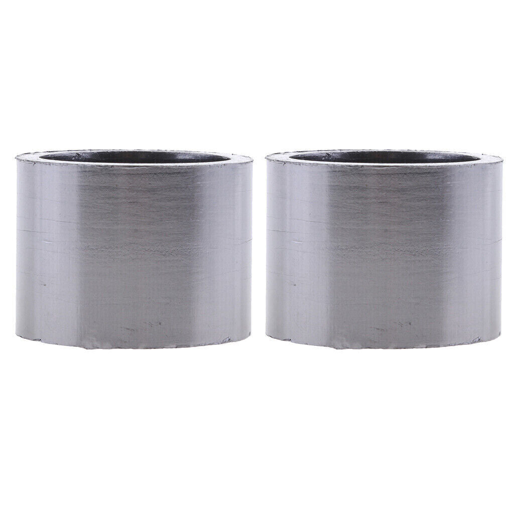 2 Pcs 48mm 38mm Exhaust Slip On Muffler Pipe Carbon Crush Gasket Motorycle Bike