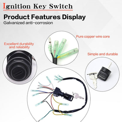 Ignition Switch Key Assy For Yamaha Outboard Motor Control Box 703-82510-43-00