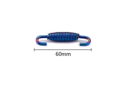 2Pcs Exhaust Front Middle Link Pipe Spring Hooks Stainless Steel Motorcycle Bike