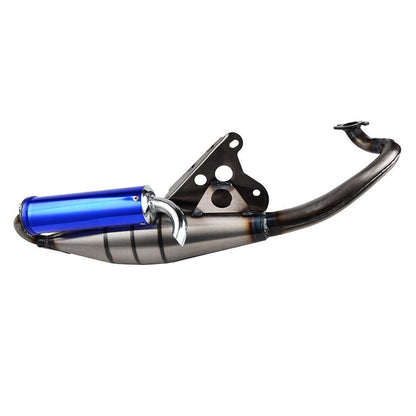 Blue Exhaust System Muffler Pipe For Yamaha Zuma Minarelli 50cc Scooter 1E40QMB