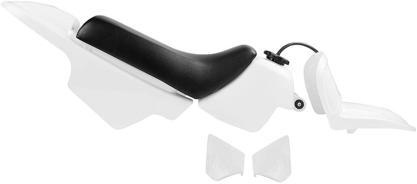 White Plastic Cover Fender Fairing Seat Fuel Tank Yamaha Peewee PW50 PY50 PW 50