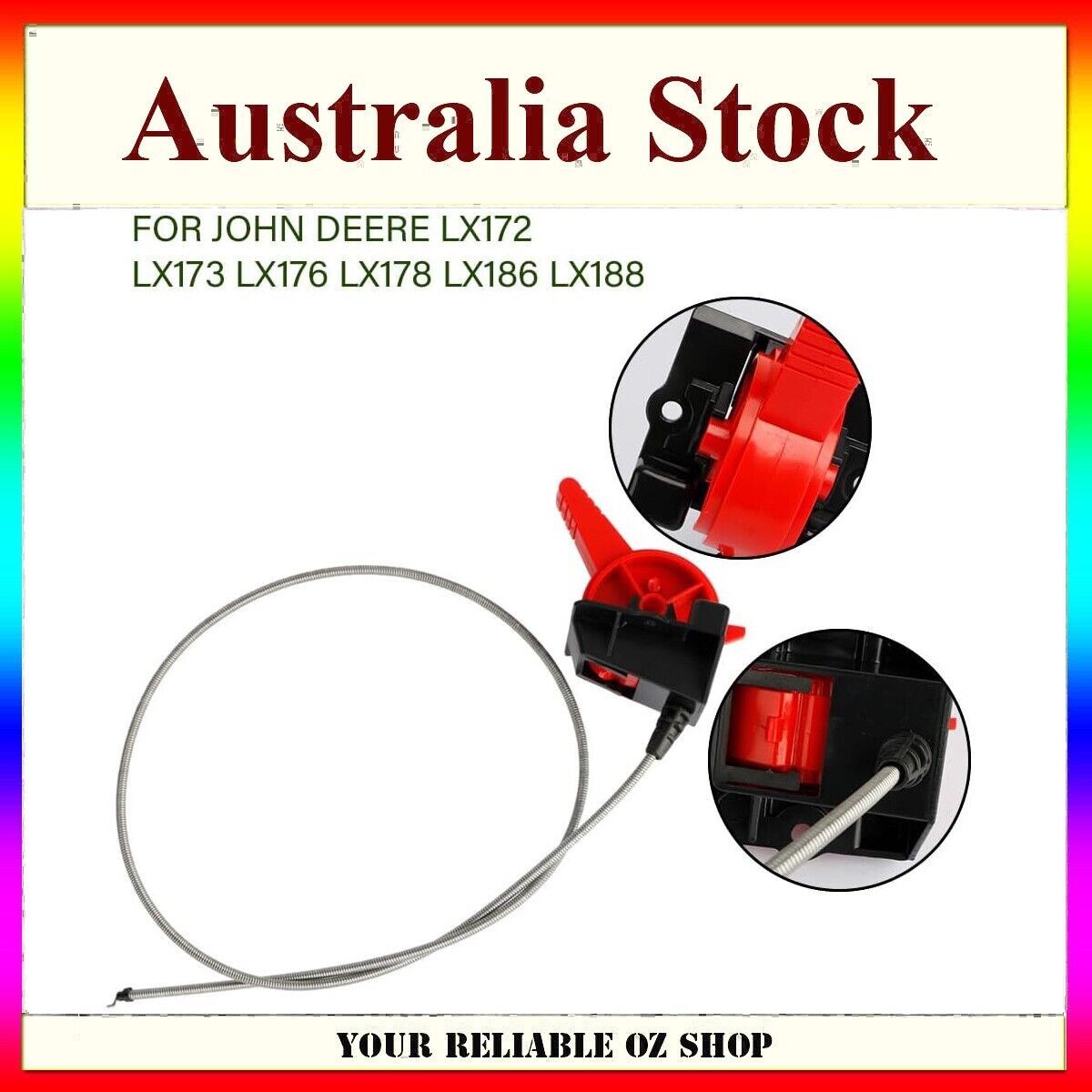 Throttle Control Cable John Deere LX172 LX173 LX176 LX178 LX186 LX188 AM121508