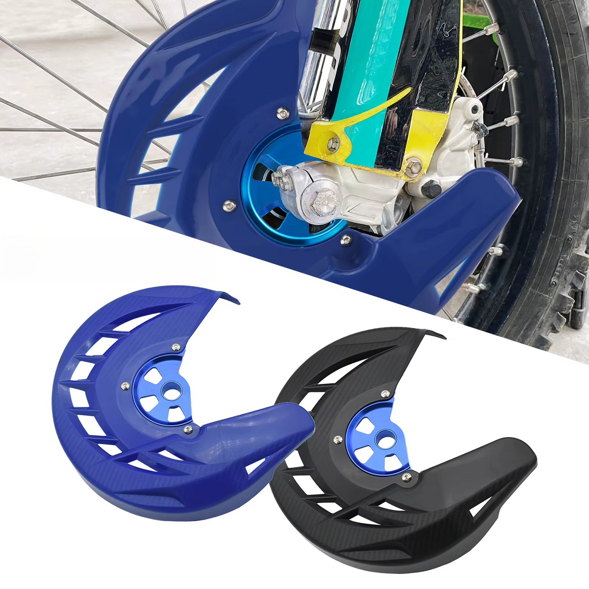 Front Brake Disc Guard Protector Cover For Yamaha WR250F WR450F YZ250F YZ450F