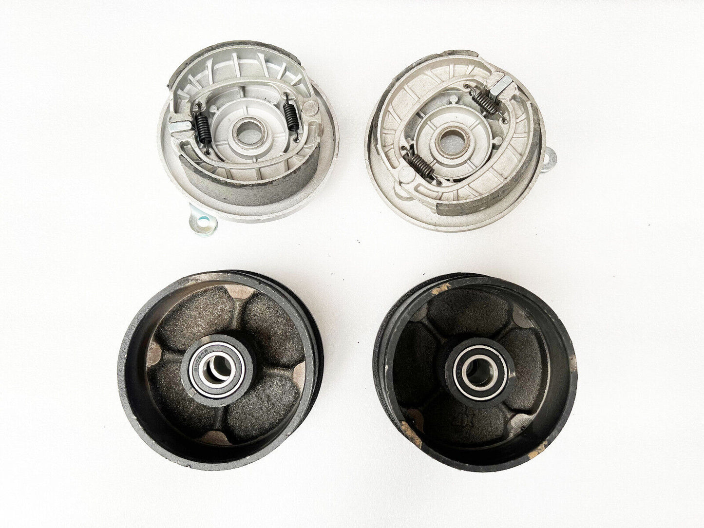 4 Stud Left & Right Drum Brake Housing Wheel Hub Shoes 200cc 250cc Quad ATV Bike