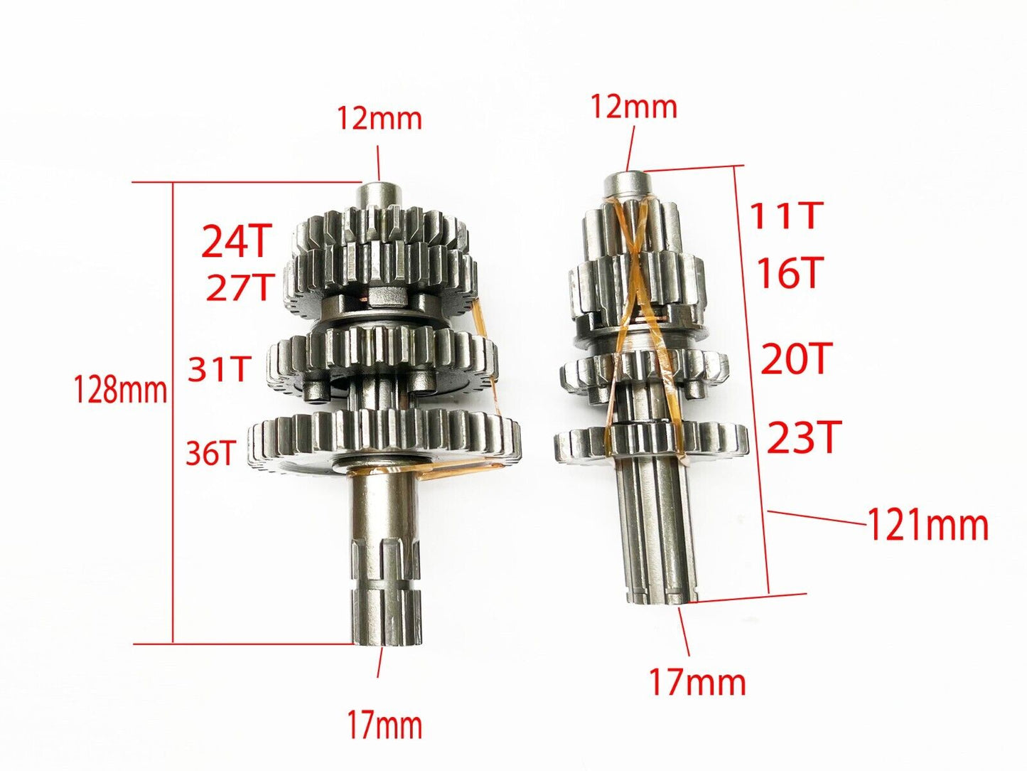 Transmission Gear Box Main Counter Shaft with Reverse 90cc 110cc Quad ATV Bike