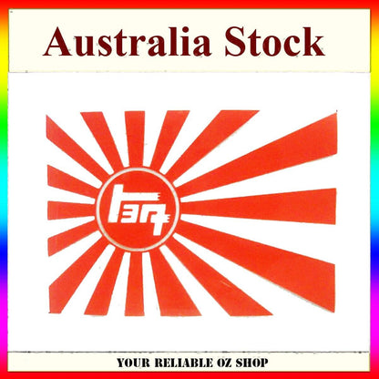 RED Toyota TEQ Vintage RISING SUN Sticker Decal Car Drift Racing Funny