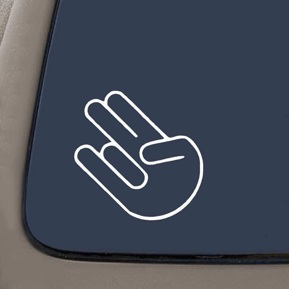 JDM FUNNY SHOCKER HAND STICKER DECAL 4WD CAR WINDOW WINDSCREEN TURBO DRIFT UTE