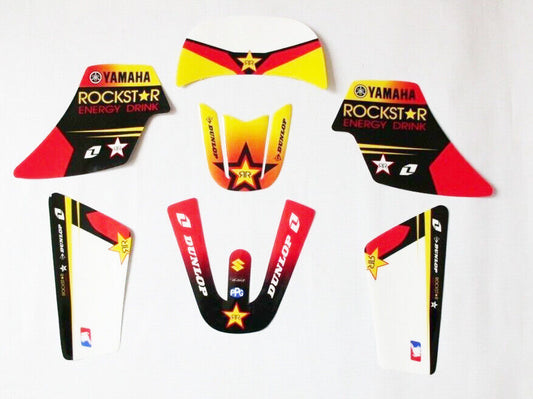 3M ROCKSTAR Stickers Decal Kit Fairing Cover YAMAHA PEEWEE 50cc PW50 PY50 BIKE