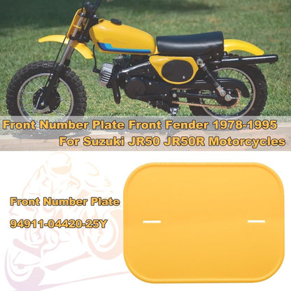 Front Rear Fender Number Plate Fairing Panel Plastics For Suzuki JR50 1978-1995