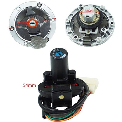 Key Ignition Switch Seat Gas Cap Cover FOR KAWASAKI Ninja 300 EX300B ABS 2013