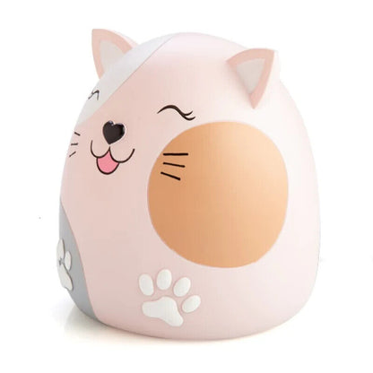 Smoosho's Pals Cat Table Lamp Night Light, Home Children's Decorative Bedroom
