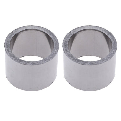 2 Pcs 48mm 38mm Exhaust Slip On Muffler Pipe Carbon Crush Gasket Motorycle Bike