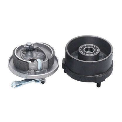 Left + Right Drum Brake Housing Wheel Hub Shoes 50cc 125cc 110cc ATV Quad Bike
