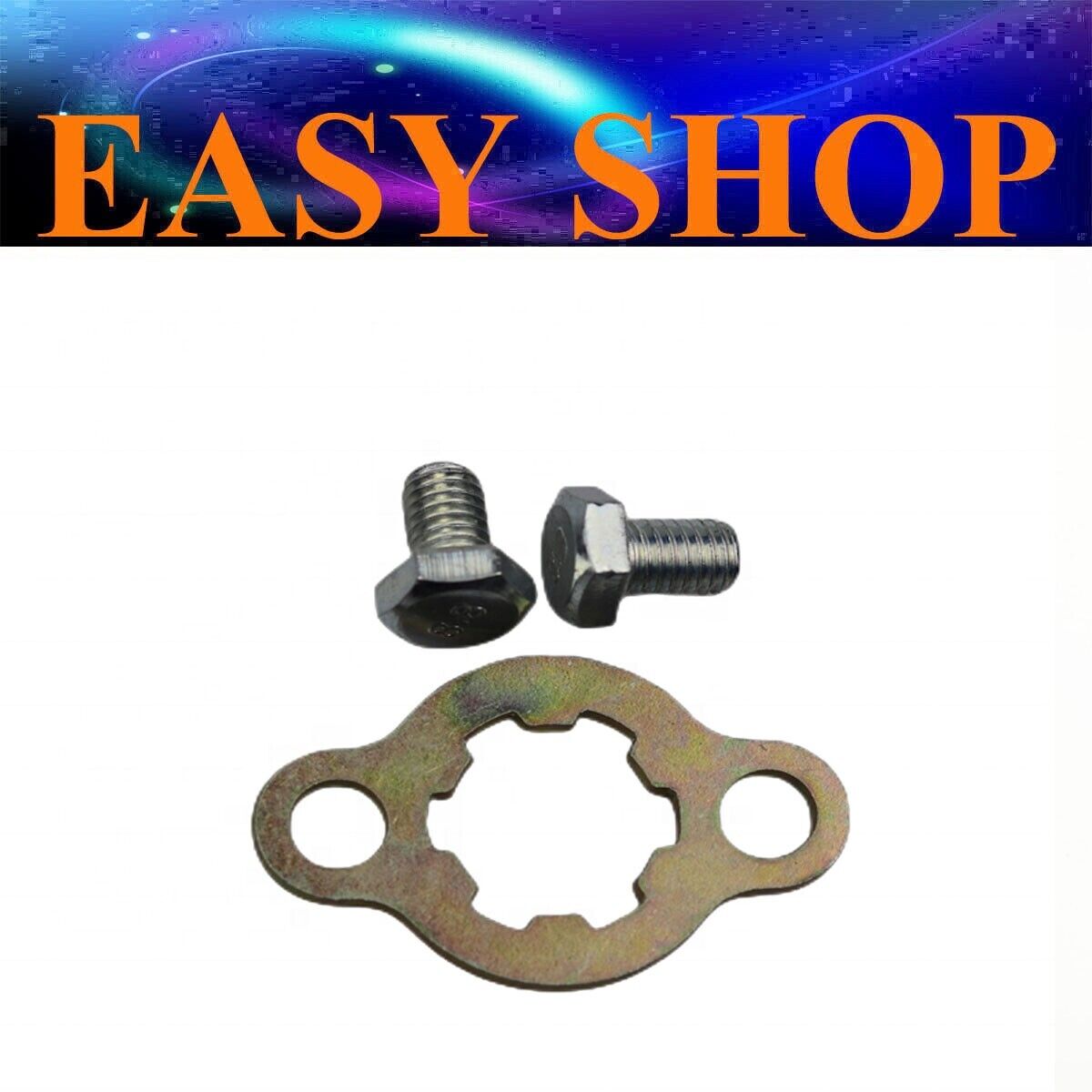 17mm 30mm 420 428 FRONT CHAIN SPROCKET RETAINER CLIP BOLTS BUGGY GOKART BIKE