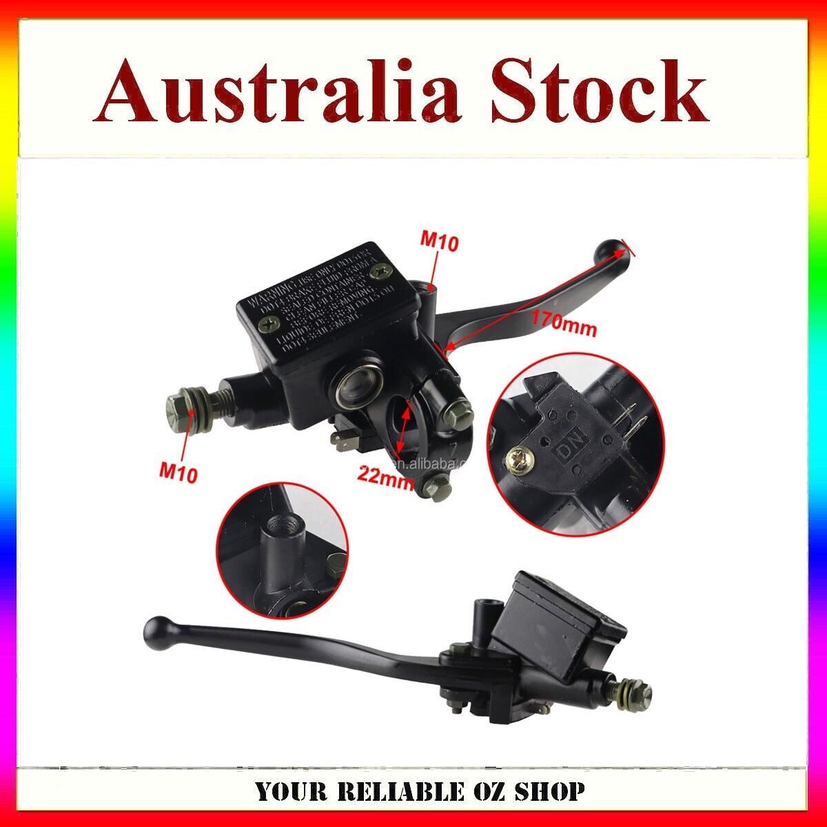 Honda Rebel CMX250 450 MTX125 200 NX125 250 Brake Master Cylinder Front Right