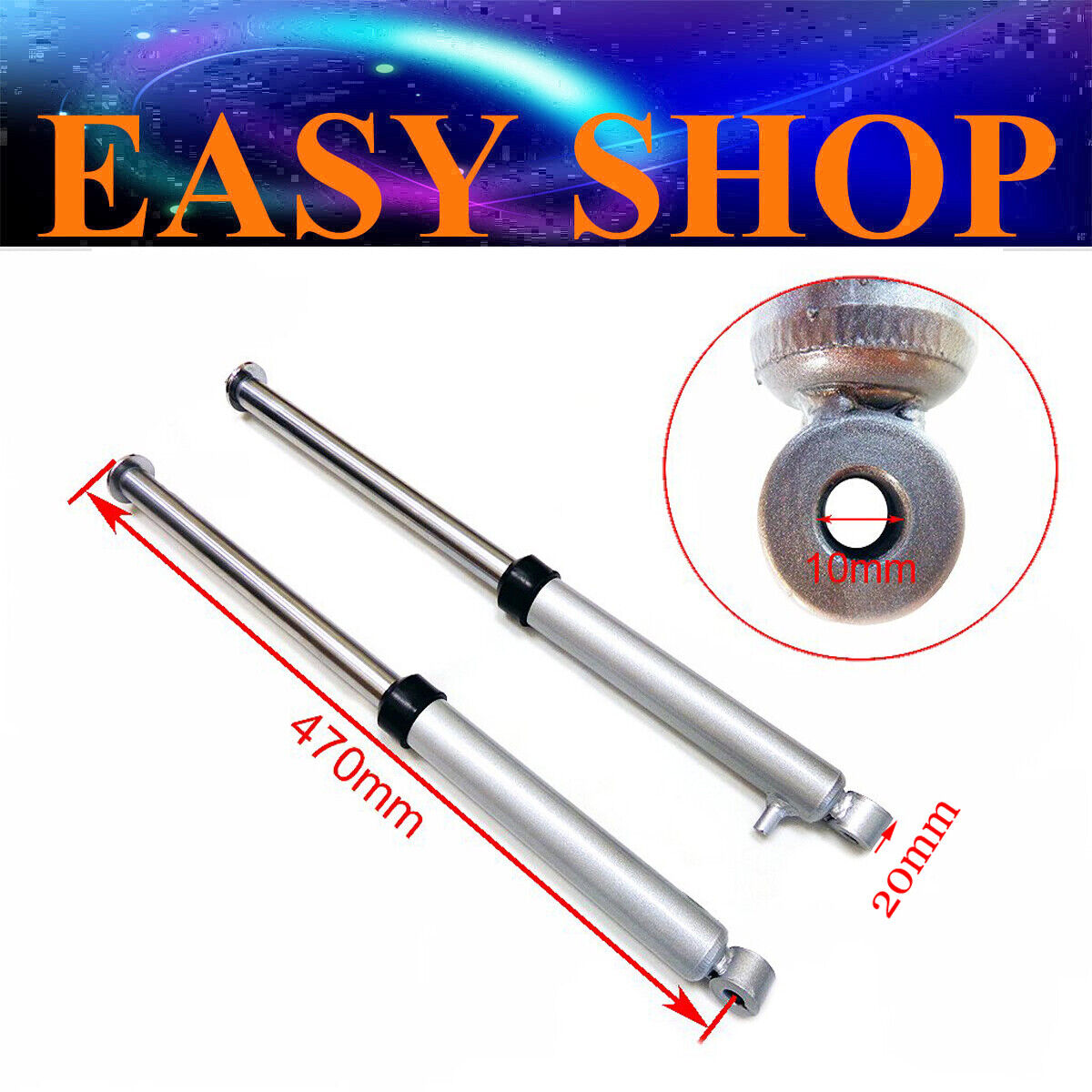FRONT FORKS SHOCKS LEG FOR 50 PW PY BIKE SET OEM YAMAHA PW50 PY50 PEEWEE 50cc