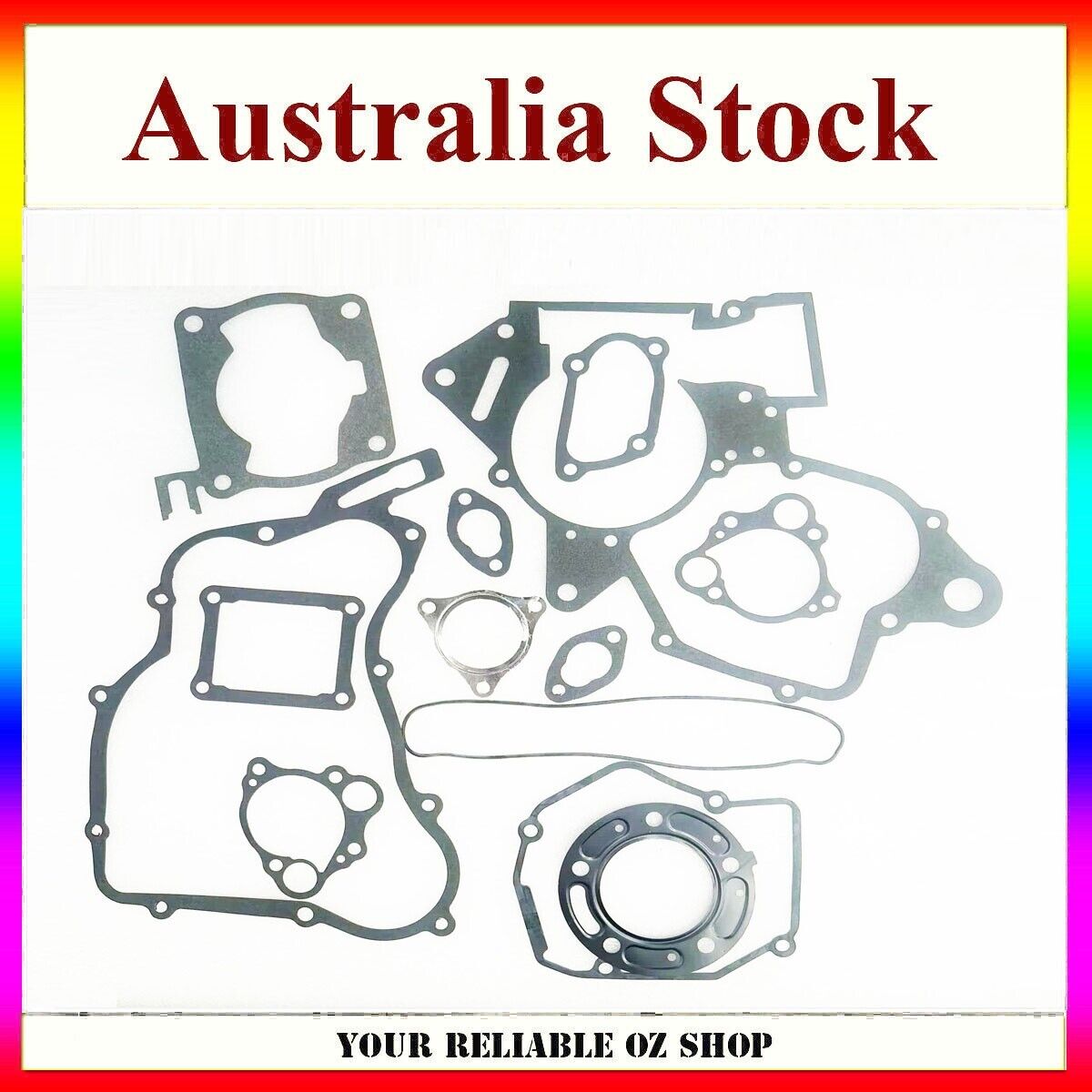 Complete Gasket Kit Top Bottom End Engine Head Base Seal For Honda CR125R Motor