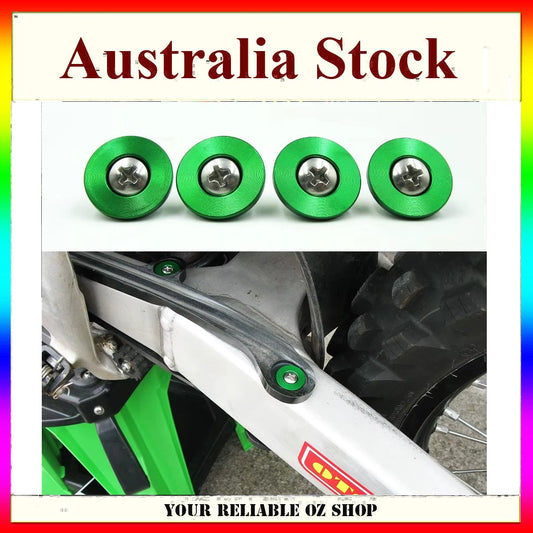 4x Chain Swingarm Slider CNC Mounting Bolts Screws For KAWASAKI KX250F KX450F