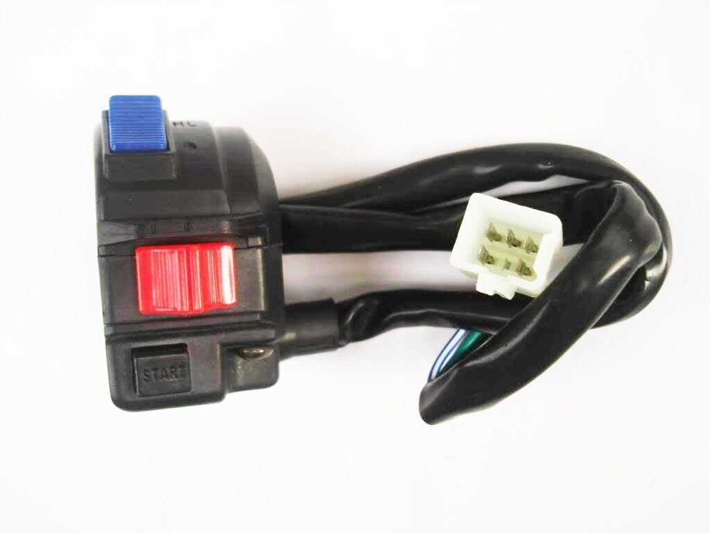 5Pin START KILL LIGHT SWITCH BUTTON 125cc 150cc 200cc GOKART ATV QUAD BUGGY BIKE