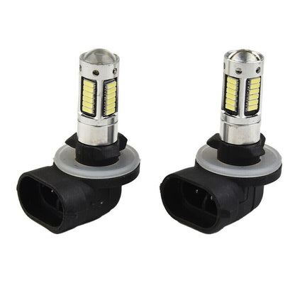 2x 881 H27 Extremely Bright 30W 6000K White LED Car SUV Fog Light Bulb DRL Lamp