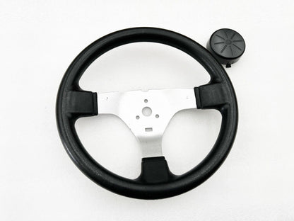 30cm steering wheel 3 stud traditional Circle with cover buggy Racing Go kart
