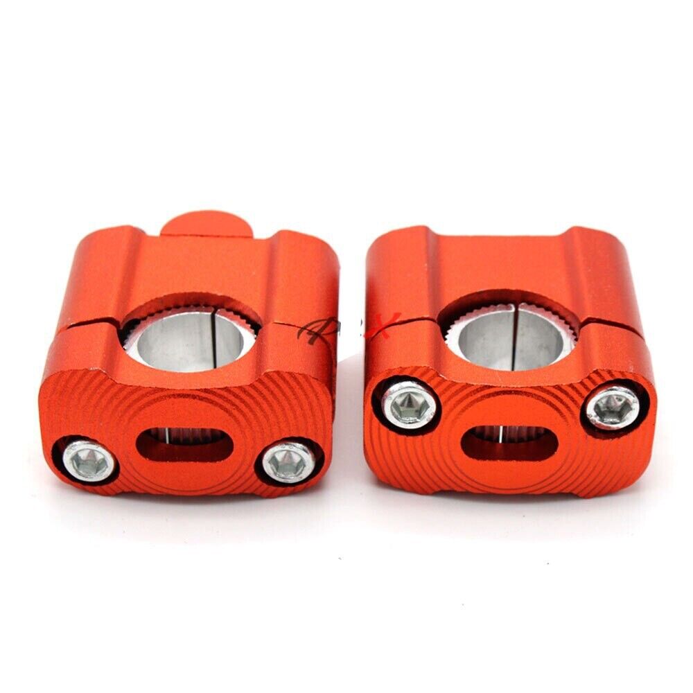 Universal 22mm 28mm CNC Aluminum Handlebar Riser Clamps Motorcycle Dirt Bike