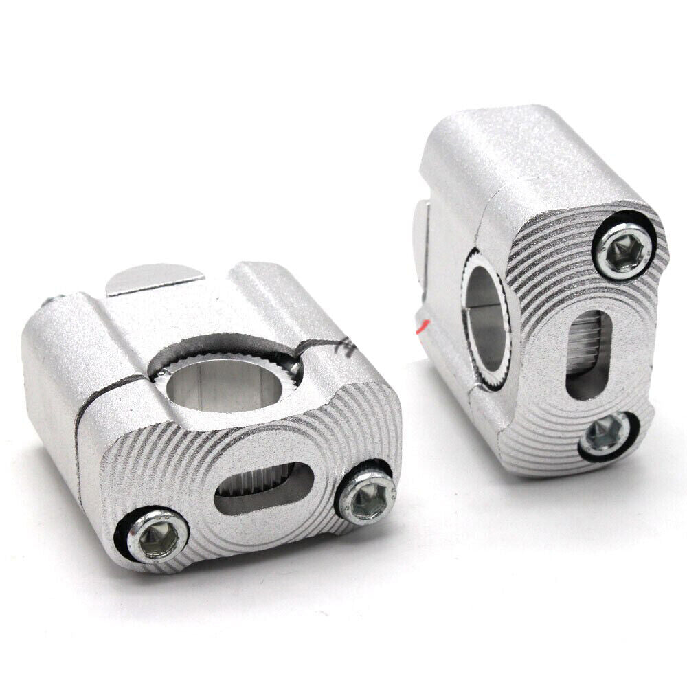 CNC Handlebar Bar Clamps Risers 7/8 22mm -28MM 1-1/8 Pit Pro Dirt ATV Quad Bike
