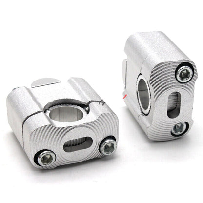 CNC Handlebar Bar Clamps Risers 7/8 22mm -28MM 1-1/8 Pit Pro Dirt ATV Quad Bike