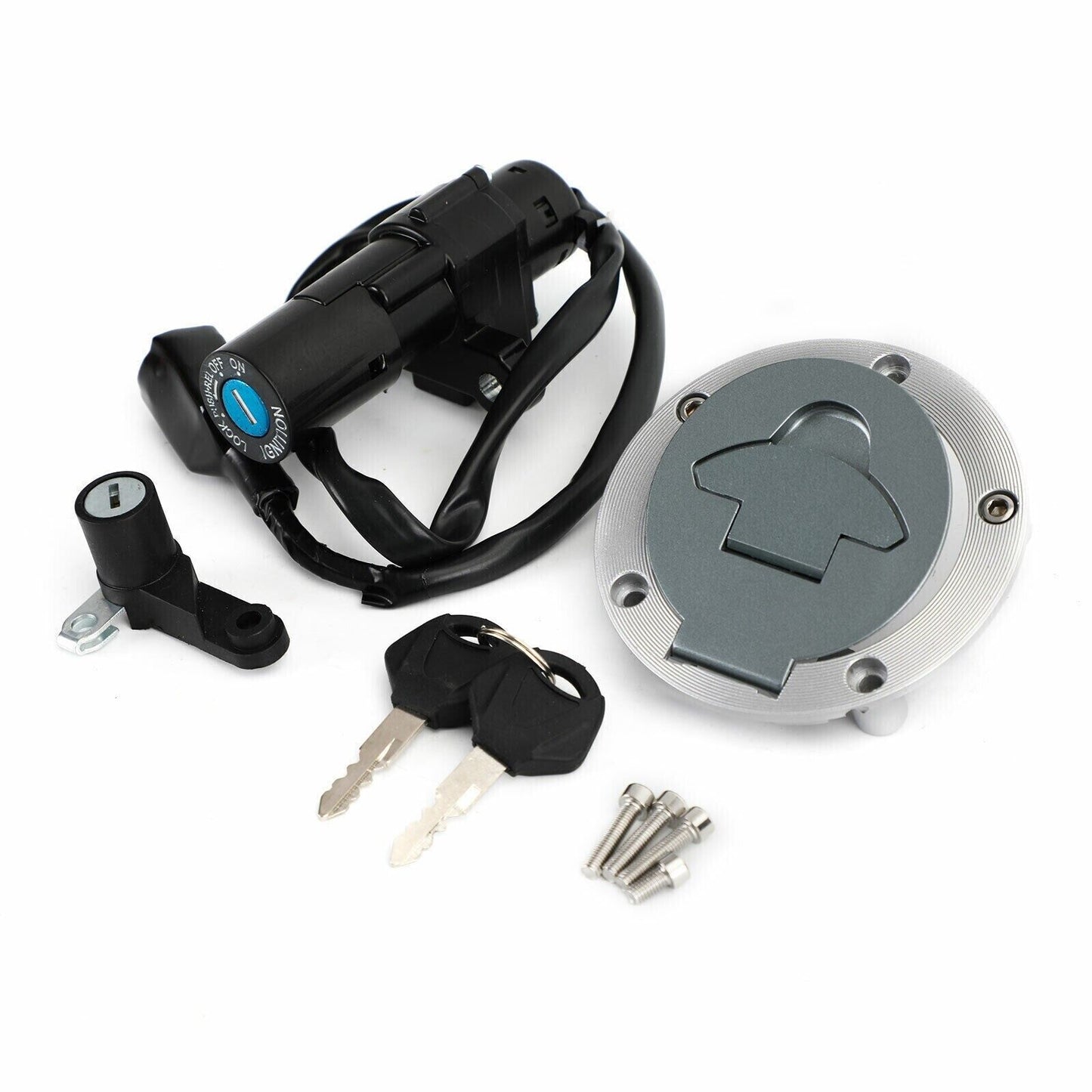 Ignition Switch Fuel Cap Seat Lock Key Set For Yamaha YZF R25 R3 1WD-H2501-01-00