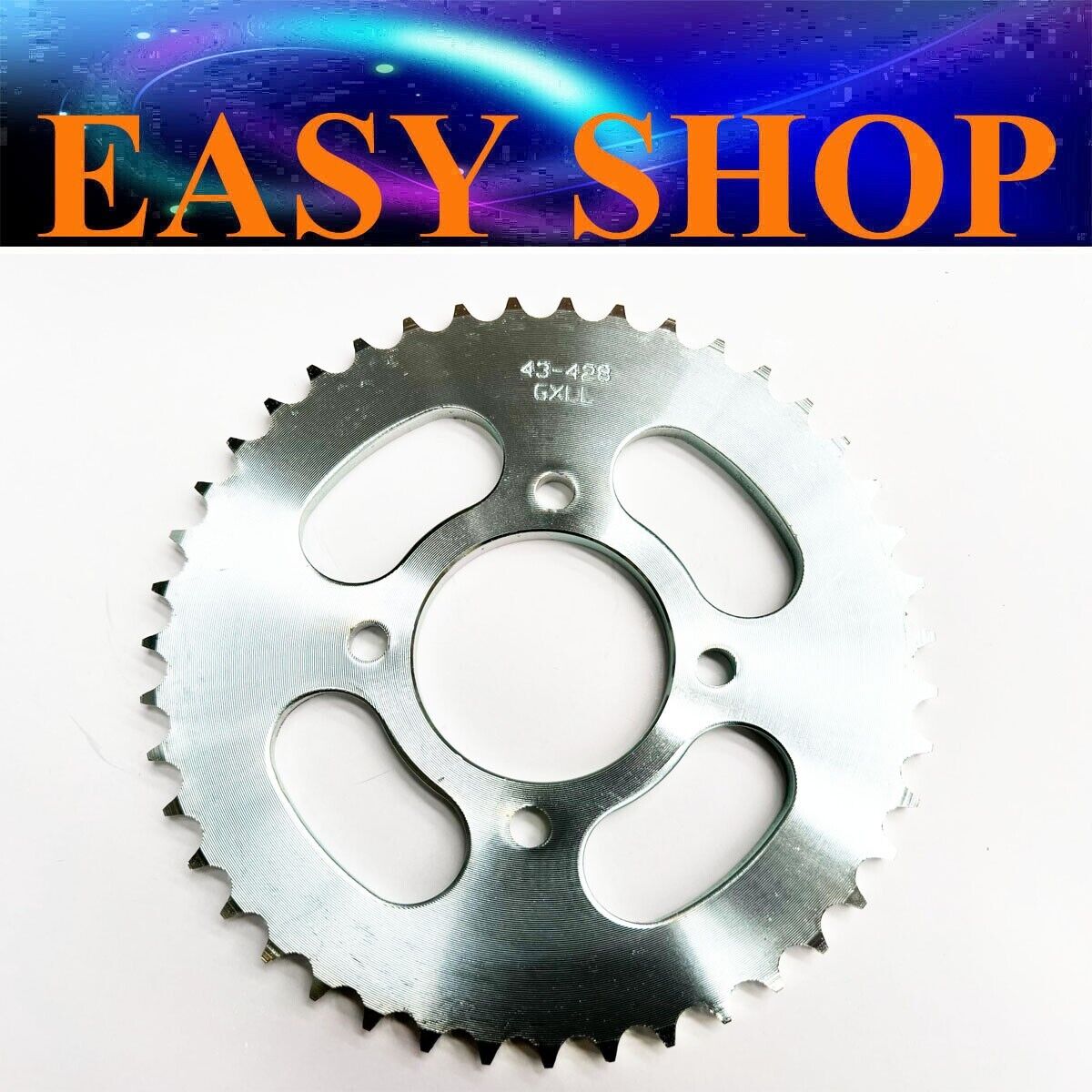 Rear Sprocket 428-43T Tooth 4 Bolt Fixing for Lexmoto Michigan 125 ZS125-79