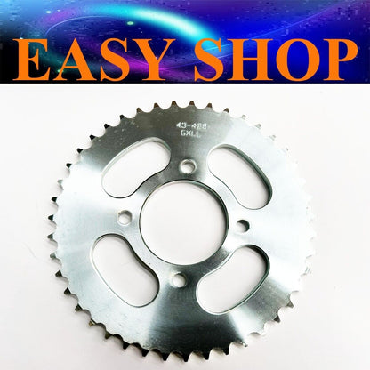 Rear Sprocket 428-43T Tooth 4 Bolt Fixing for Lexmoto Michigan 125 ZS125-79