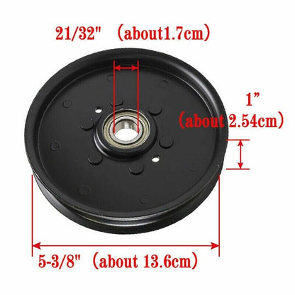 Flat Idler Pulley For John Deere Lawn Mower LT100 LX88 LX78 LX100 LX200 STX38