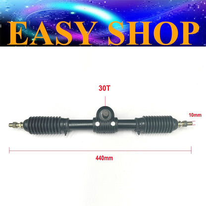 440mm Power Steering Gear Box Shaft Rack Pinion Assembly Go Kart ATV Buggy Bike