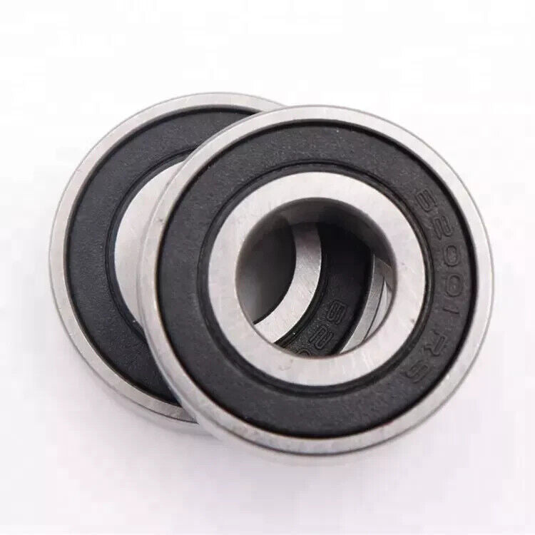 2Pcs 62001 2RS 12 x 28 x 10mm 12mm 28mm 10mm Deep Groove Ball Bearing