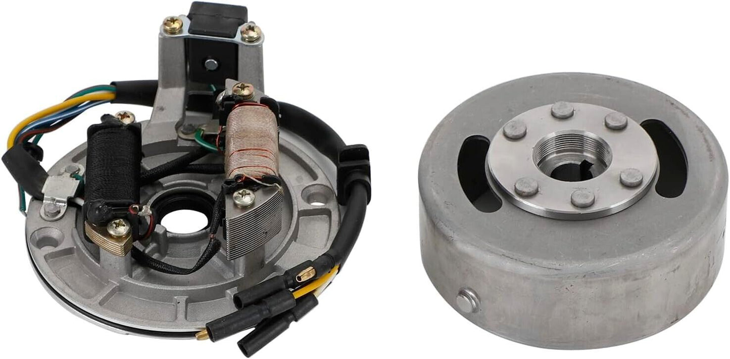 Magneto Stator Plate + Flywheel Set 110cc 125cc Kick Start PIT PRO Dirt Bike