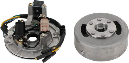 Magneto Stator Plate + Flywheel Set 110cc 125cc Kick Start PIT PRO Dirt Bike