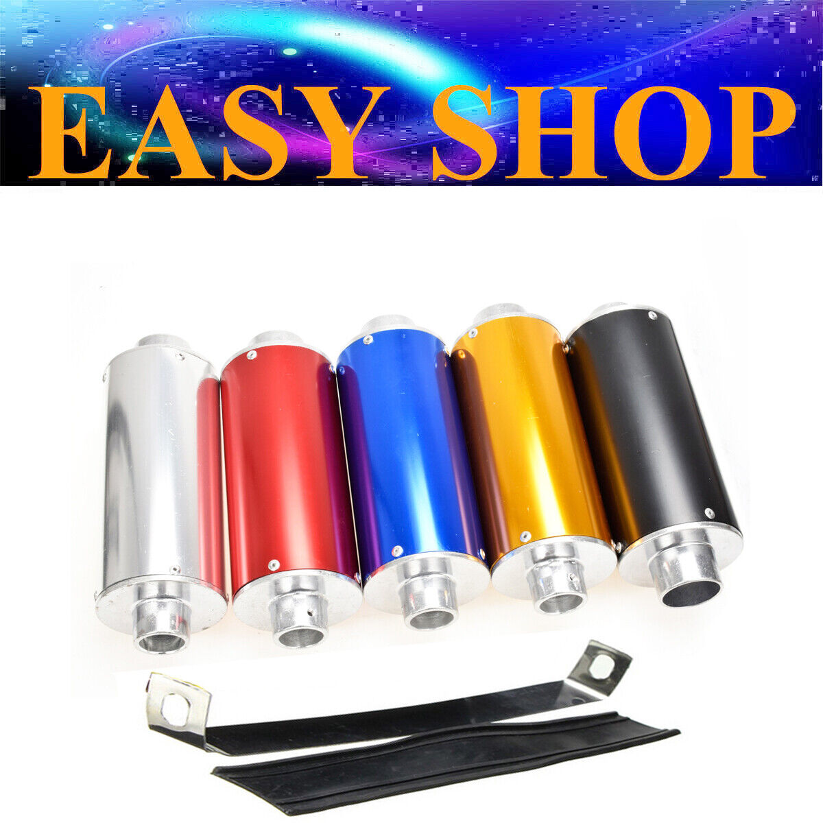 28mm Muffler Exhaust Pipe Tip 50cc 90cc 110cc 125cc 150cc PIT Quad Dirt ATV Bike