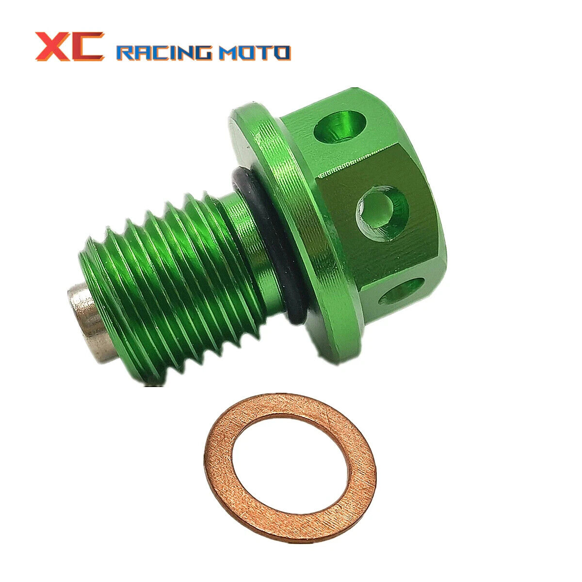 M12 Magnetic Oil Sump Nut Drain Drainage Oil Plug Screw Motorcycle ATV Quad Bike