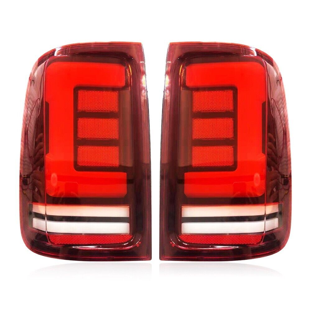 Red LED Tail Lights With Sequential Indicator For Volkswagen Amarok 08-20