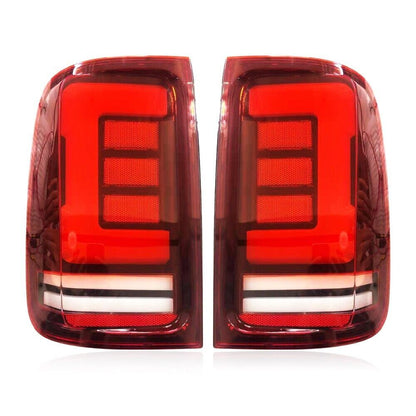 Red LED Tail Lights With Sequential Indicator For Volkswagen Amarok 08-20