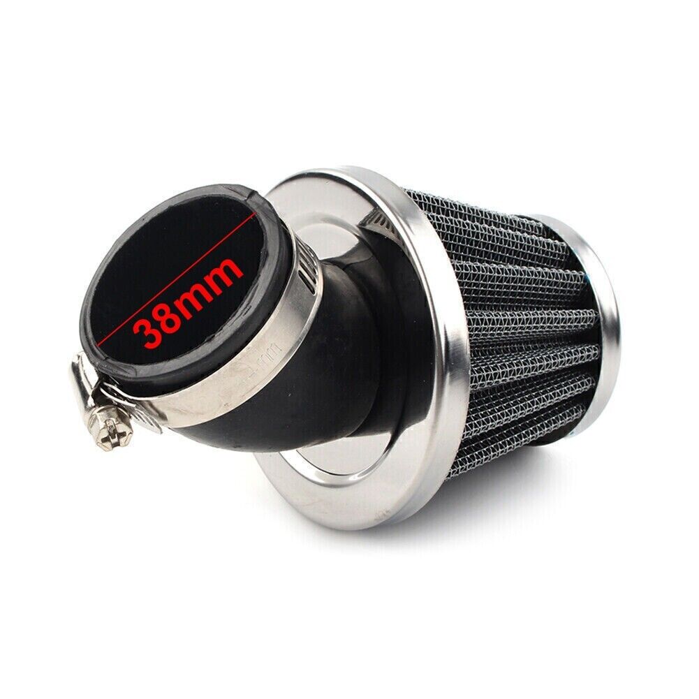38mm Bent Air Filter Cleaner Dirt Pit Bike Atv Quad Motorcycle Moped Scooter