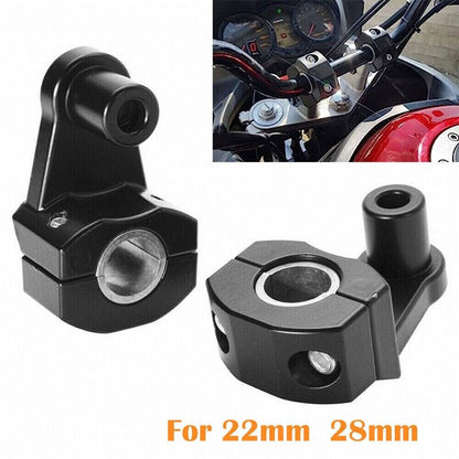 2pcs Universal 28MM 22MM Motorcycle HandleBar Handle Fat Bar Mount Clamps Riser