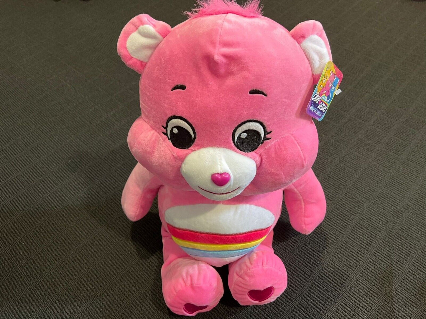 New Licensed 40cm Care Bears Unlock The Magic Plush Soft Toy Cheer Bear Pink