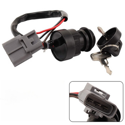 Ignition Key Switch For Yamaha Grizzly 350 YFM350 Kodiak 400 YFM400 550 YFM550