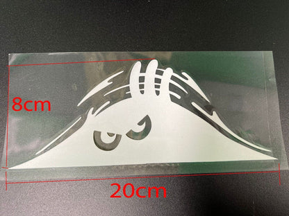 Funny Peeking Monster Scary Eyes JDM Car Bumper Window Vinyl Decal Sticker