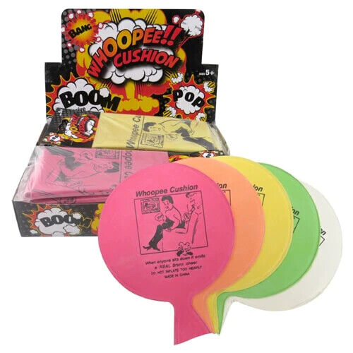 Whoopee Cushion Classic Fart Balloon Joke Prank Toy Party Bag Filler Inflatable